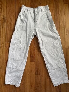 Everlane Utility Barrel Pant, size 0 cream